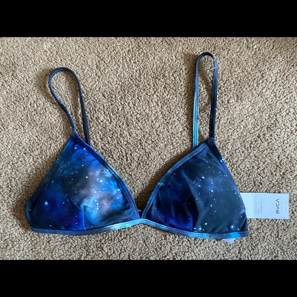 RVCA NWT Cosmic Bikini Top SZ S